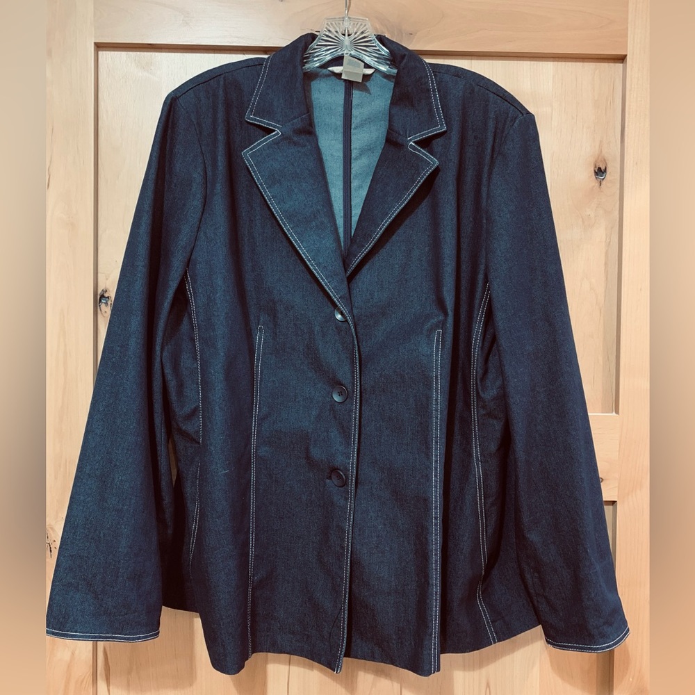 Julie Mitchell Denim Collection jacket Sz 18